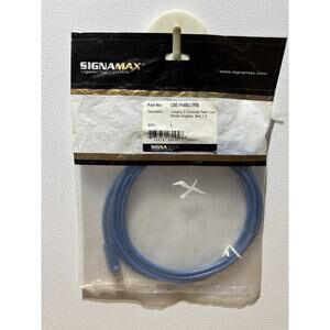 CAT 5e SIGNAMAX PATCH CORD MOLDED/SNAGLESS 7' BLUE BRAND NEW UNOPENED